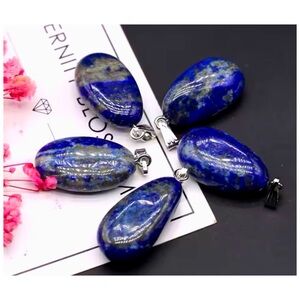 ( 1- PCS )NATURAL STONE LAPIS LAZULI PENDANTS